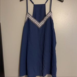 Navy Embroidered Tank!